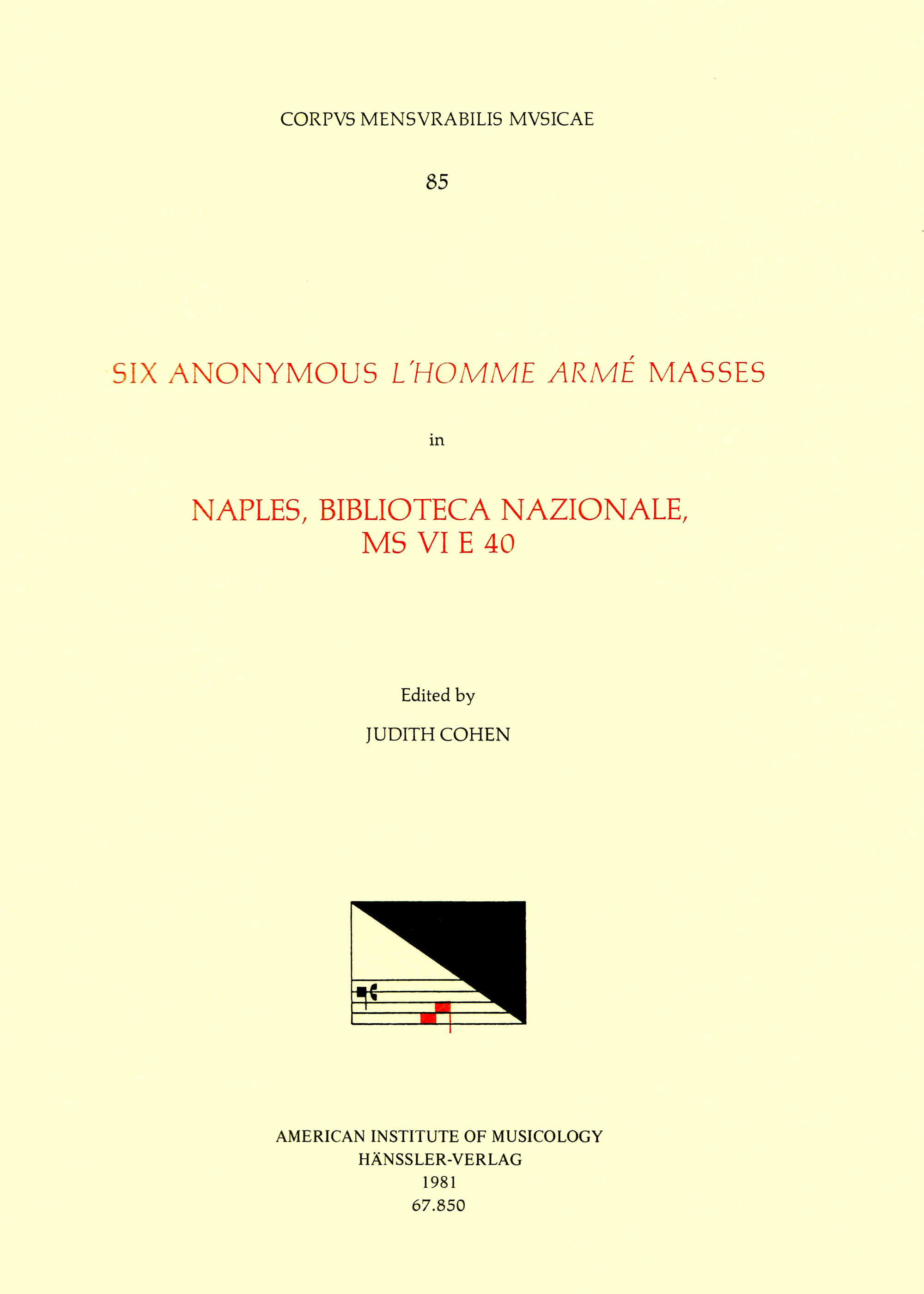 CMM 85 Cover